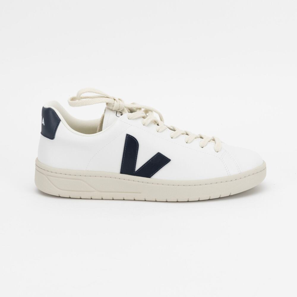 VEJA Men Urca Lace Up Coated Cotton Sneakers White Size 11.5 US/ 45 EU